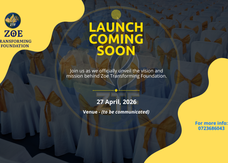 You’re Invited: Official Launch of Zoe Transforming Foundation